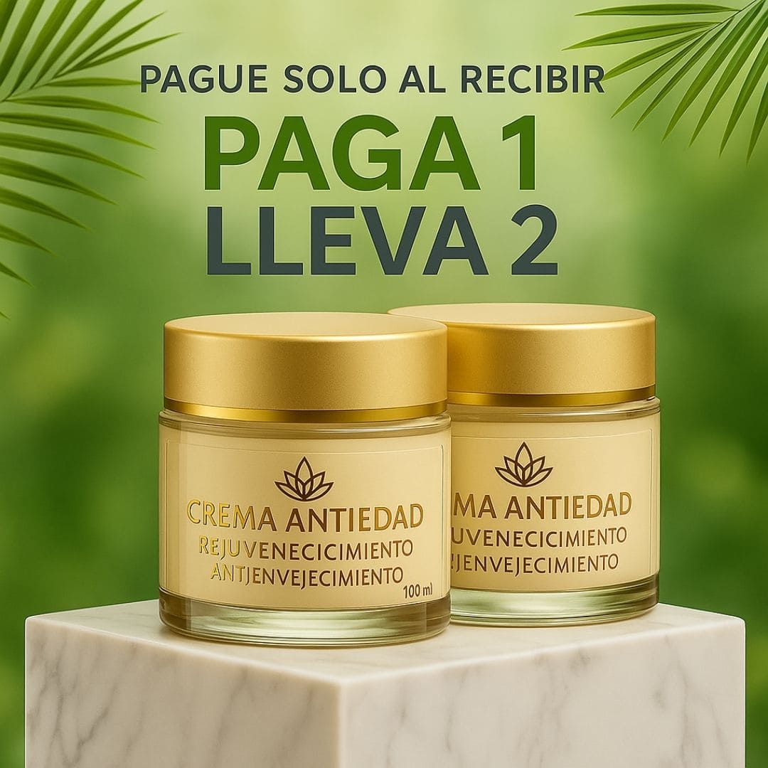 COMPRA 1 Y LLEVA 2 - Crema Rejuvenecedora y Anti-Envejecimiento - PAGUE AL RECIBIR